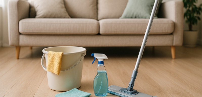 I will clean your place before unpacking
