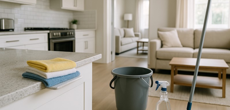 I can clean your apartment same-day while you work