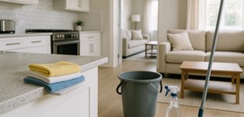 I can clean your apartment same-day while you work