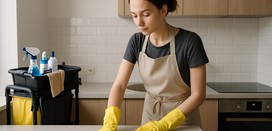 I will clean your cleaning lady mess